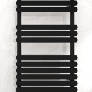 AREZZO Design Calorifer portprosop FLAT BLACK 800x500mm - negru mat